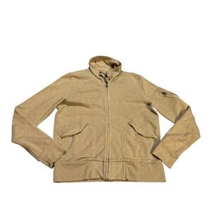 Denim & Supply Ralph Lauren Jacket Full Zip Beige Cotton‎ Women's Large